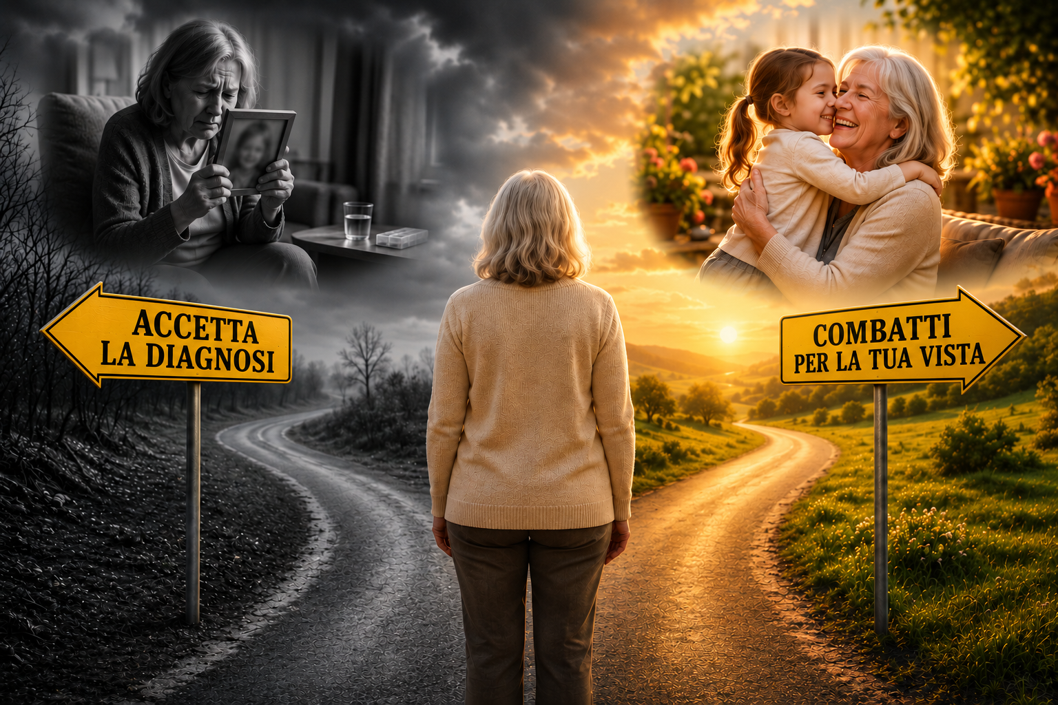 Due strade: accettare la diagnosi oppure combattere per la tua vista