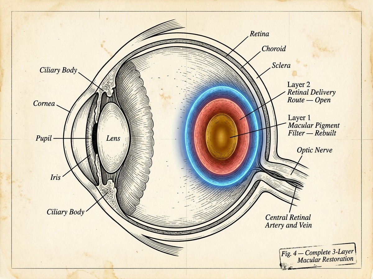 Fig. 4 — Complete 3-Layer Macular Restoration